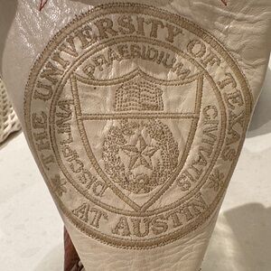 University of Texas Embroidered Leather Lucchese Boots